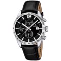 Festina Roloi Xronogafos Batarias me Mavro Dermatino Louraki F16760/4