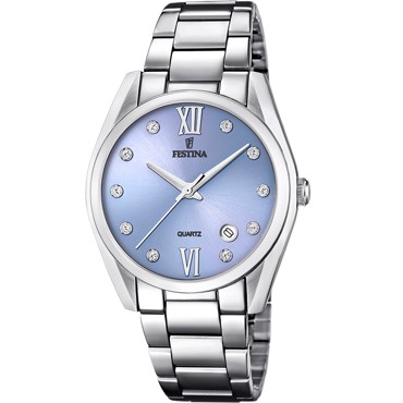 Festina Boyfriend Collection Ρολόι Μπαταρίας με Ασημί Μεταλλικό Μπρασελέ F16790/B