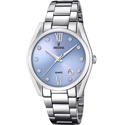 Festina Boyfriend Collection Ρολόι Μπαταρίας με Ασημί Μεταλλικό Μπρασελέ F16790/B