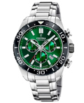 Festina Roloi Xronogafos Batarias me Asimi Metalliko Brasele F20042/3