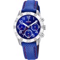 Festina Junior Roloi Xronogafos Batarias me Ble Metalliko Brasele F20346/2