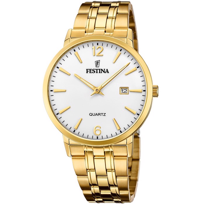 Festina Classic Roloi Batarias me Xruso Metalliko Brasele F20513/2