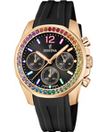Festina Roloi Xronogafos Batarias me Mavro Kaoutsouk Louraki F20611/3