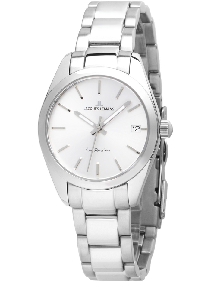 Jacques Lemans La Passion Roloi Batarias me Asimi Metalliko Brasele LP-132F