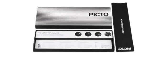 PICTO Ghost Nets Ocean Green Roloi Batarias me Prasino ufasmatino Louraki R44003-R004