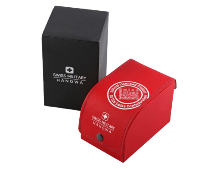 Swiss Military Hanowa Thunderbolt Roloi Xronogafos Batarias me Asimi Metalliko Brasele SMWGI0000404