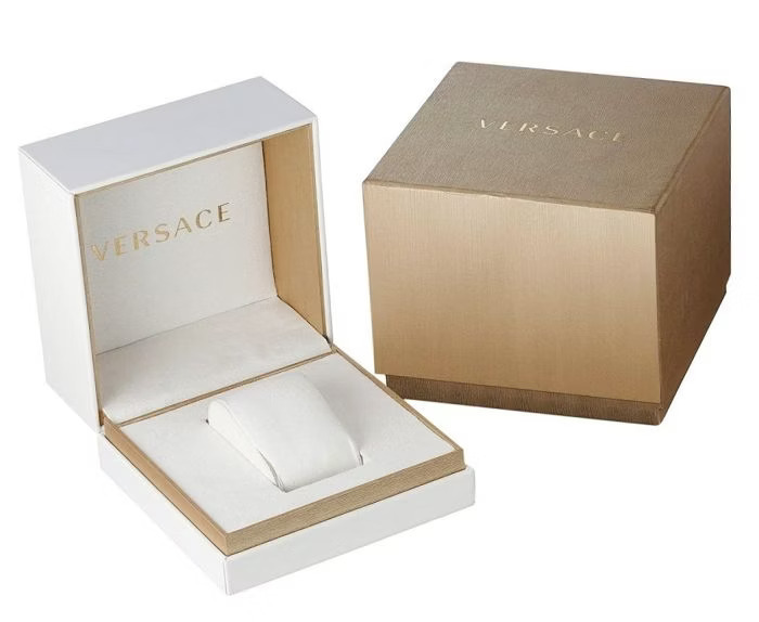 Versace V-Urban Roloi Batarias me Ble Dermatino Louraki VELQ00319