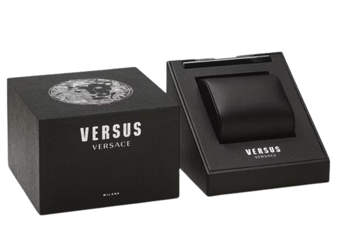 Versus by Versace Pigalle Roloi Batarias me Mavro Dermatino Louraki VSPEU0119