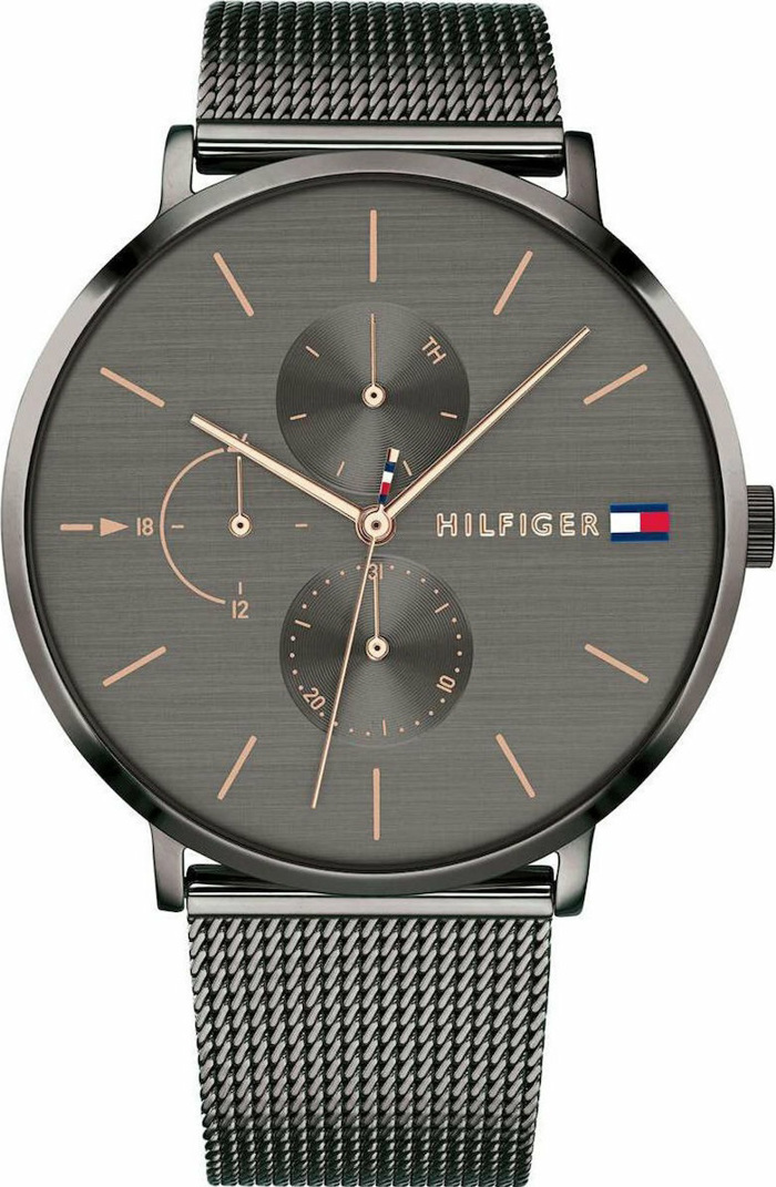 Tommy Hilfiger Jenna Roloi Batarias me Ggri Metalliko Brasele 1781945