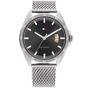 Tommy Hilfiger Carter Ρολόι Μπαταρίας με Ασημί Μεταλλικό Μπρασελέ 1791912