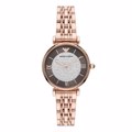 Emporio Armani Gianni Roloi Batarias me Roz Xruso Metalliko Brasele AR11402