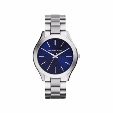 Michael Kors Slim Runway Ρολόι Μπαταρίας με Ασημί Μεταλλικό Μπρασελέ MK3379