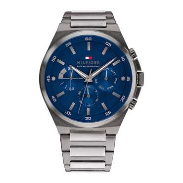 Tommy Hilfiger Dexter Ρολόι Μπαταρίας με Γκρι Μεταλλικό Μπρασελέ 1792089